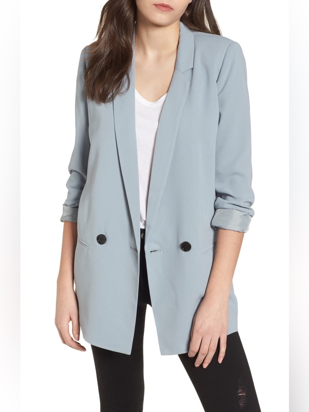 Mural Oversize Light Blue Blazer